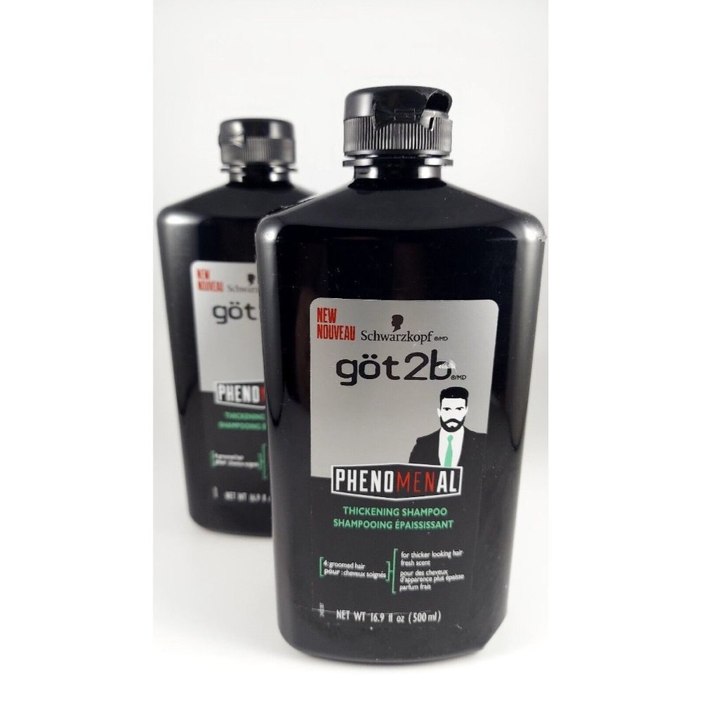 GOT2b Phenomenal MENS Thickening Shampoo 16.9 oz Schwarzkopf Lot 0F 2 Bottles